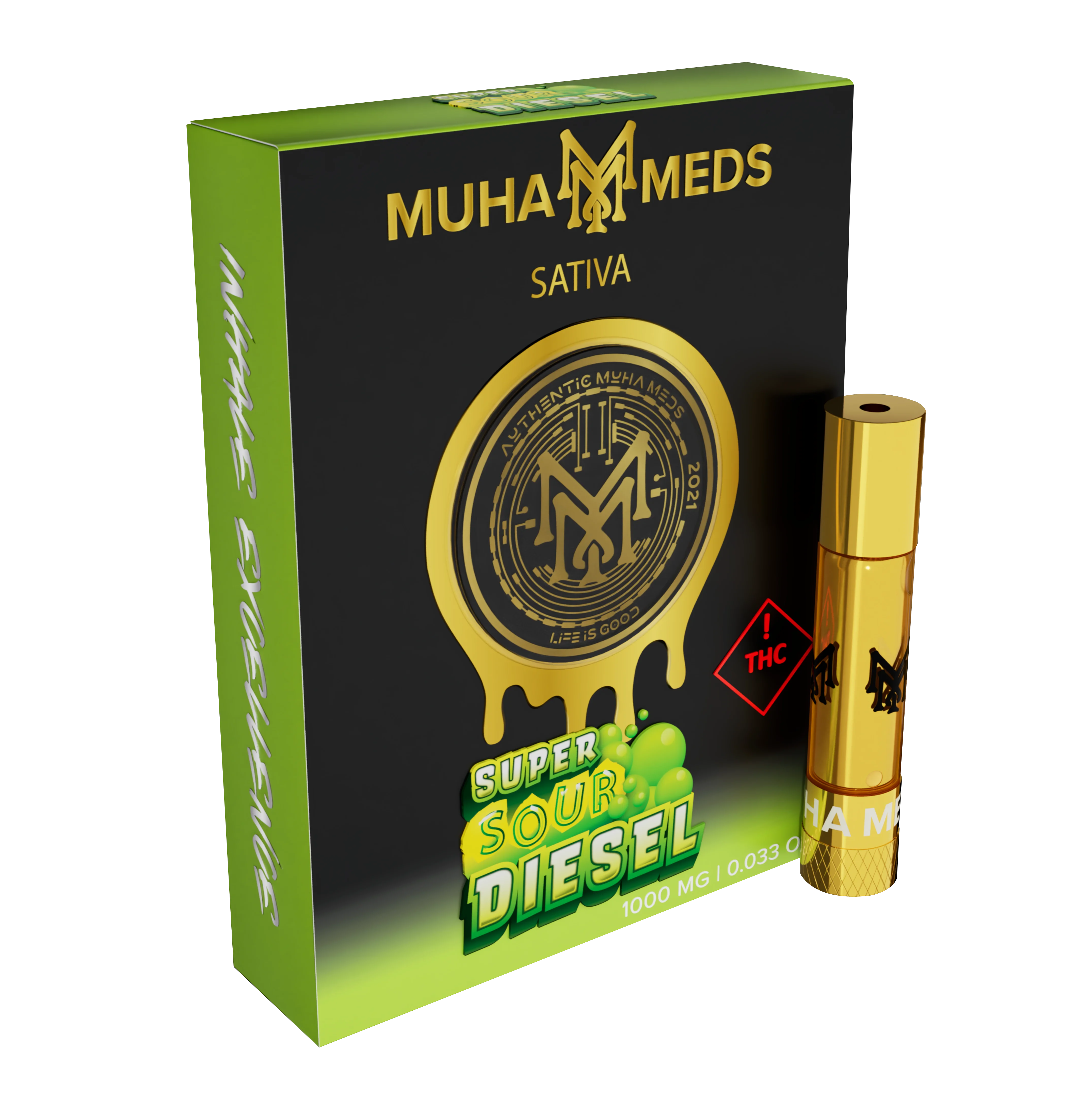 1G Distillate Cartridge – Super Sour Diesel
