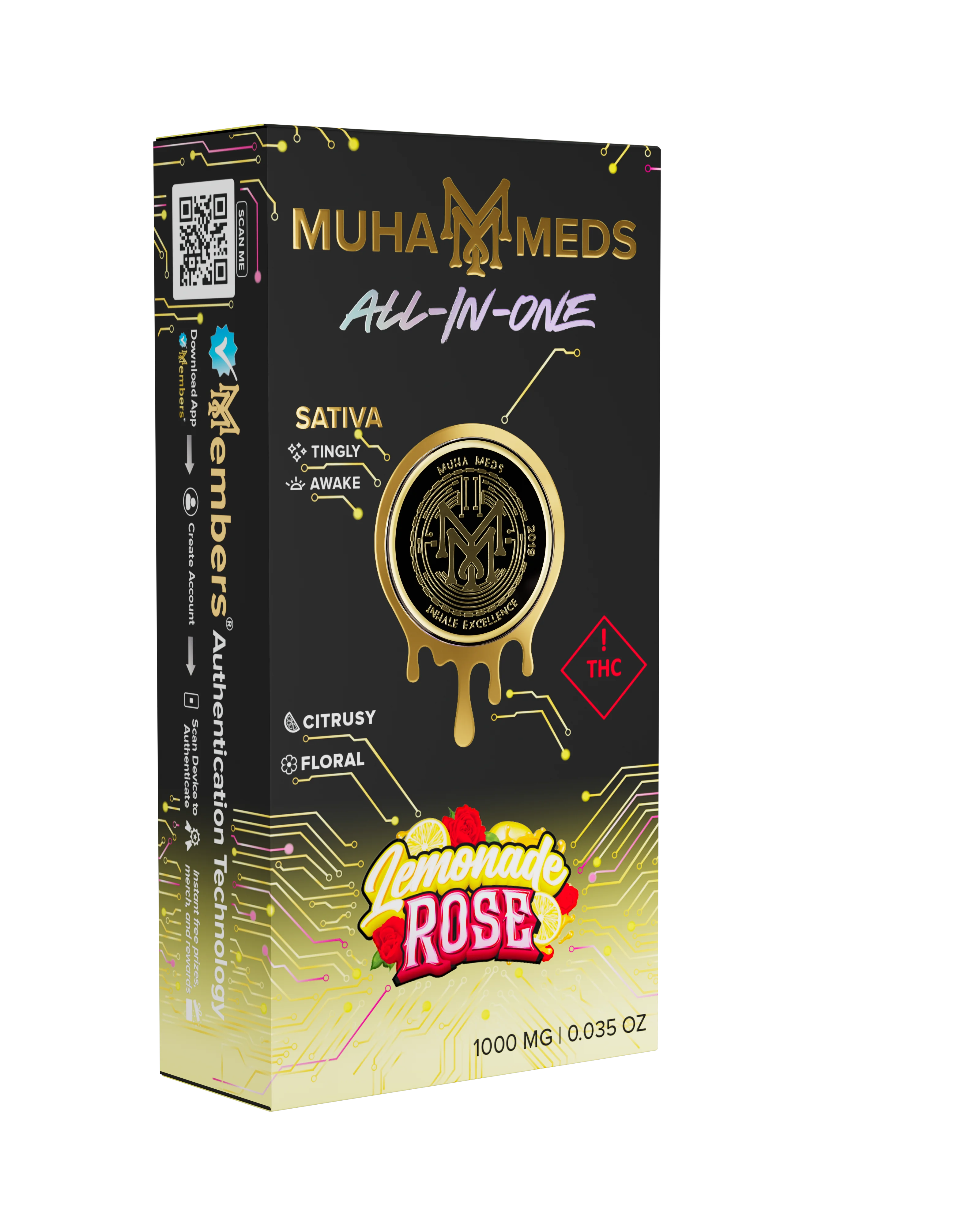 Gen 3 1G Distillate AIO – Lemonade Rose
