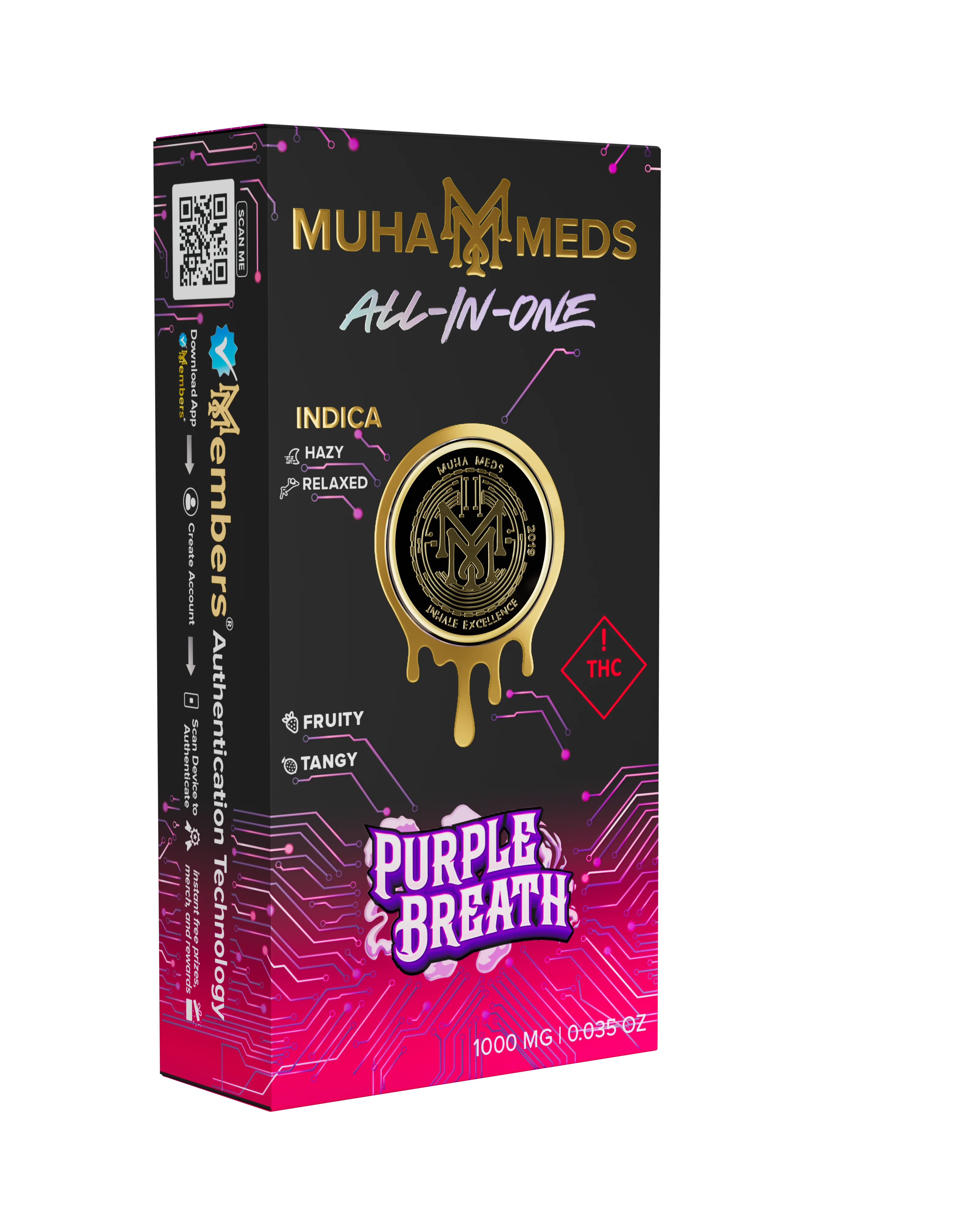 Gen 3 1G Distillate AIO – Purple Breath