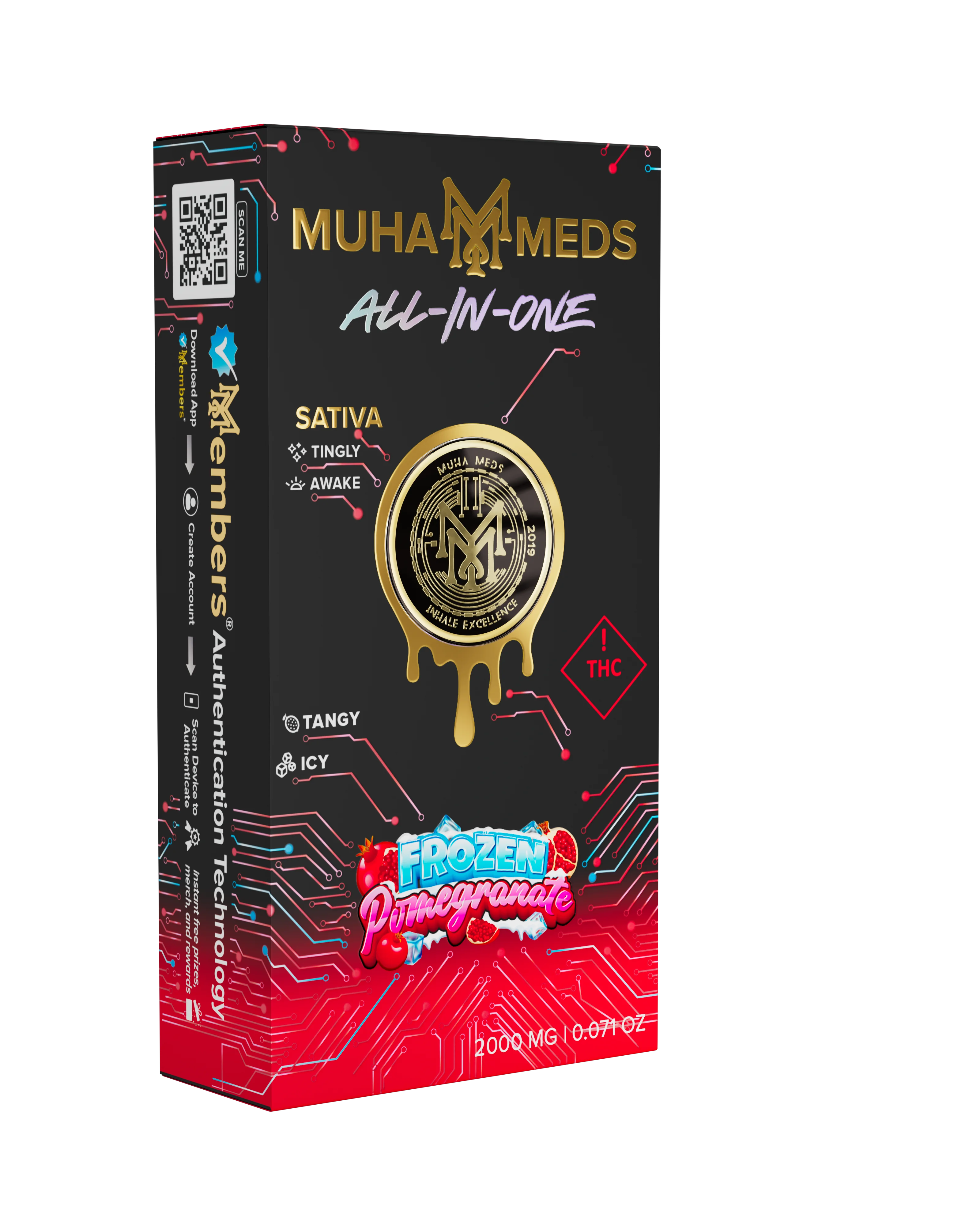 Gen 3 2G Distillate AIO – Frozen Pomegranate