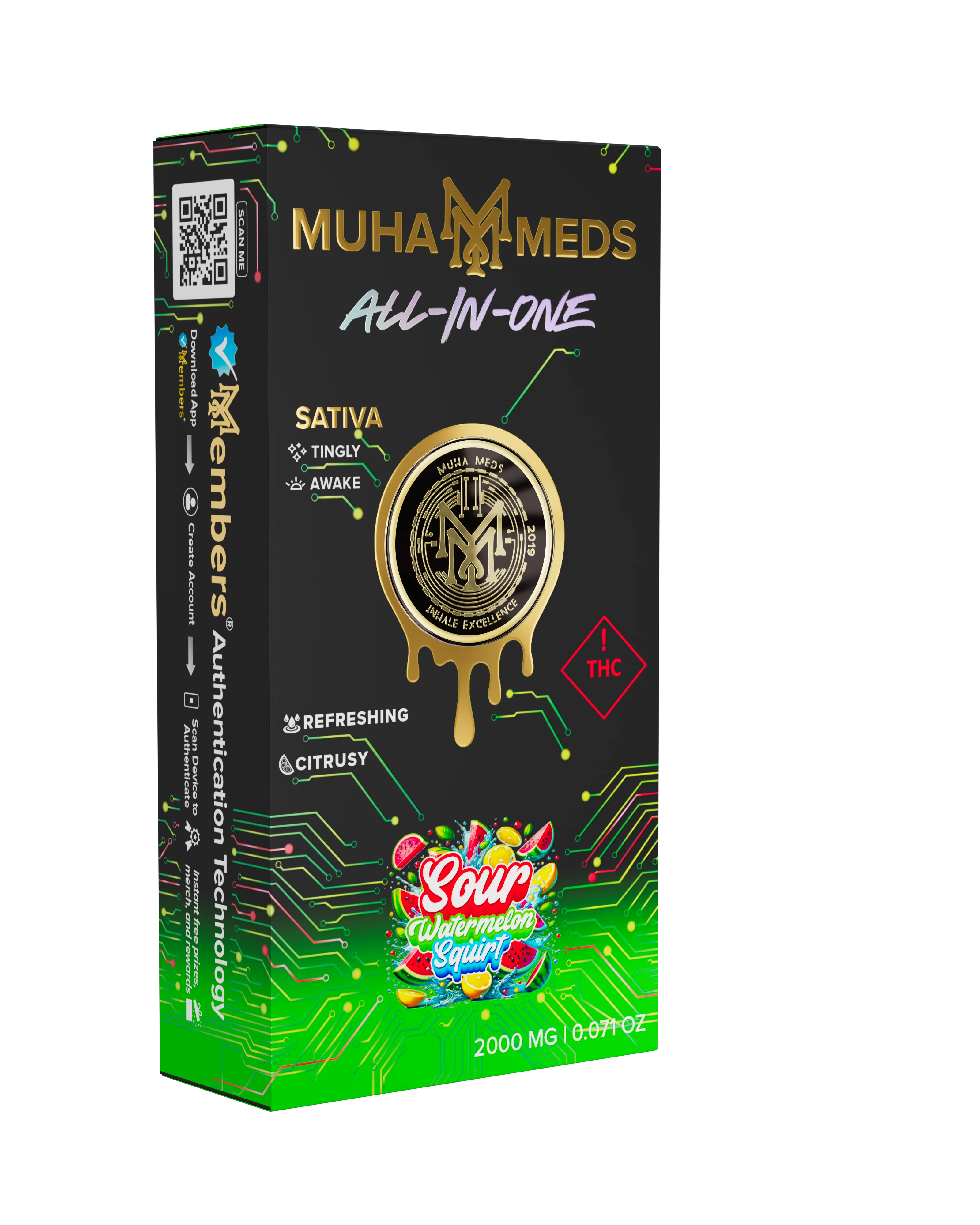 Gen 3 2G Distillate AIO – Sour Watermelon Squirt
