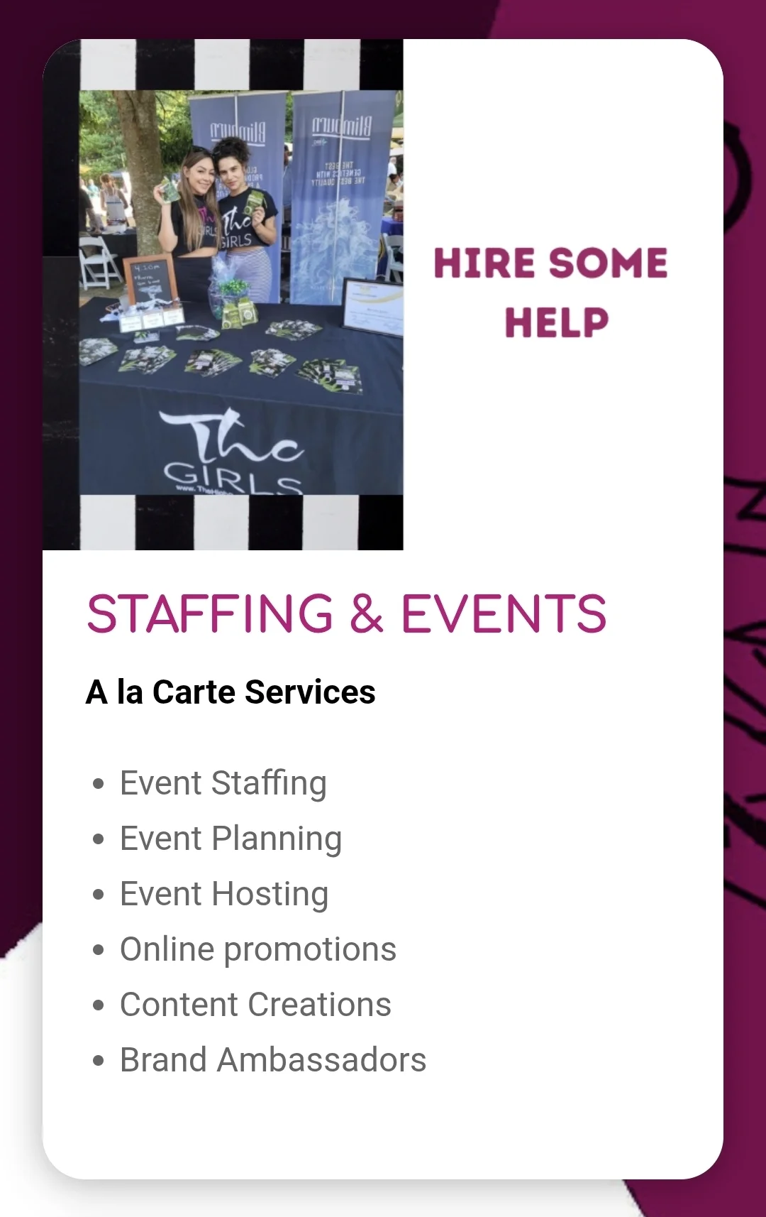 Events & Staffing